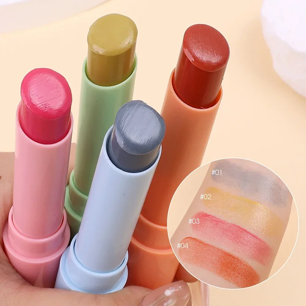 Mirror Colored Lip Balm Transparent Pink Lipstick Long Lasting Moisturizing Lighten Lip Lines Jelly Plump Lip Care Korean Makeup