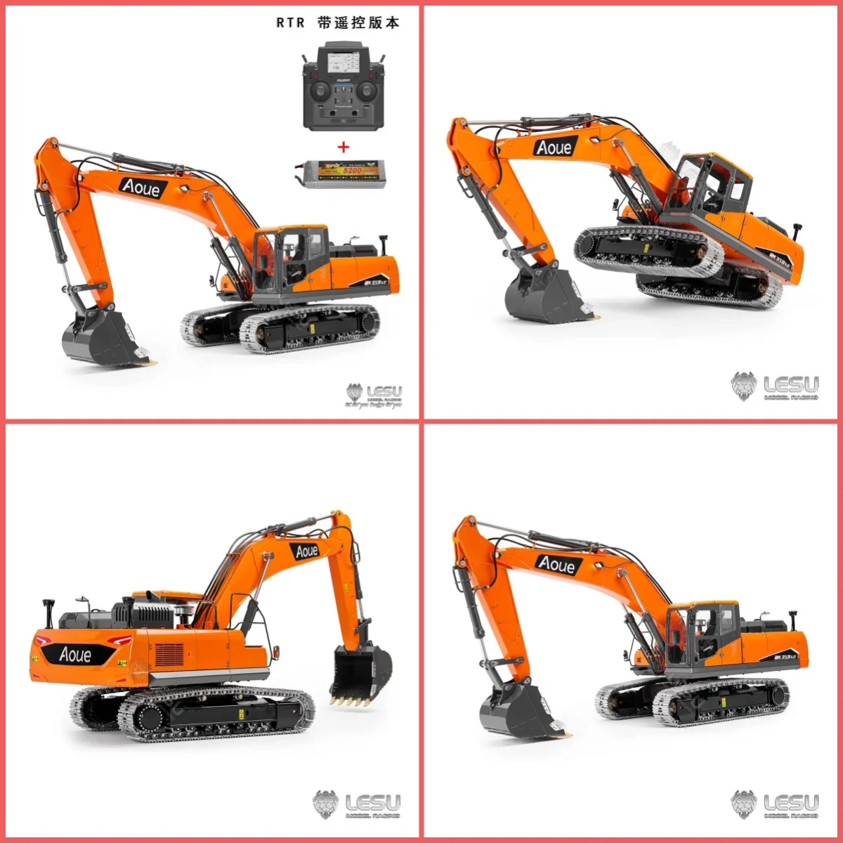 

LESU DX350LC 1/14 CNC Hydraulic RC Excavator Remote Control Digger Trucks Cars Construction Vehicle Machine Toy Model Gifts