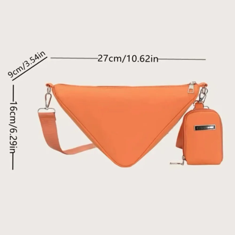 Casual Crossbody Bag Triangle Shoulder Bag Small Crossbody Bag Wallet Convenient Hiking Chest Bag Casual Travel Canvas Bag