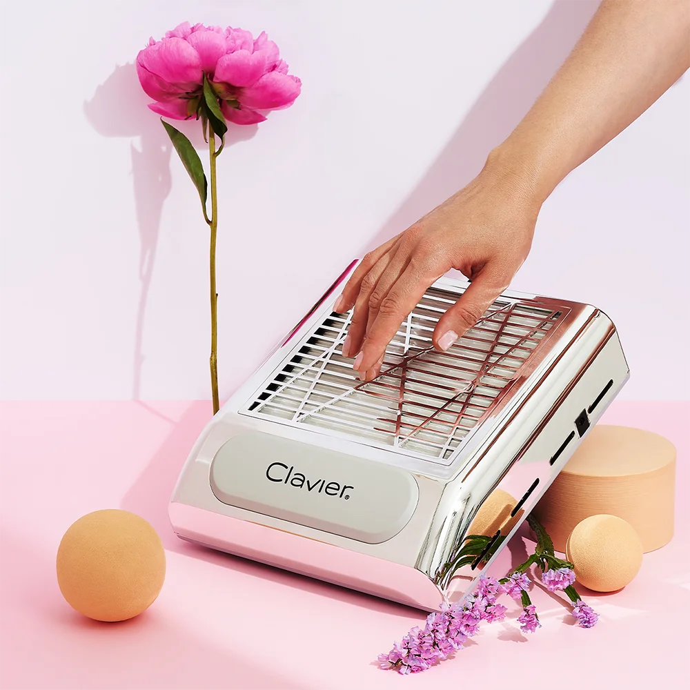 Clavier-aspiradora de uñas con carga de alta potencia, eliminador de Gel de esmalte, absorbente de polvo para pedicura con filtros extraíbles, herramienta artística para uñas