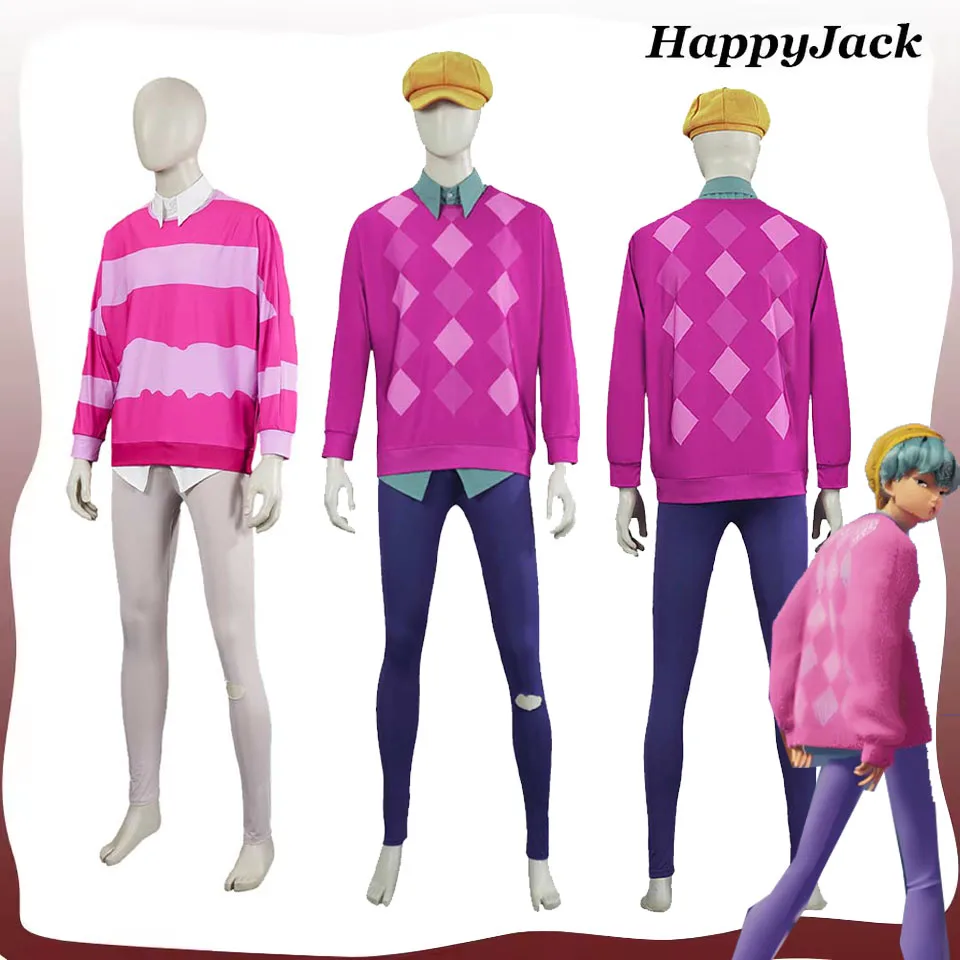 

Baby Cosplay Costume Demon TV Hunters Saja Cos Boy Roleplay Shirt Pants Adult Men Male Halloween Carnival Party Disguise Suit