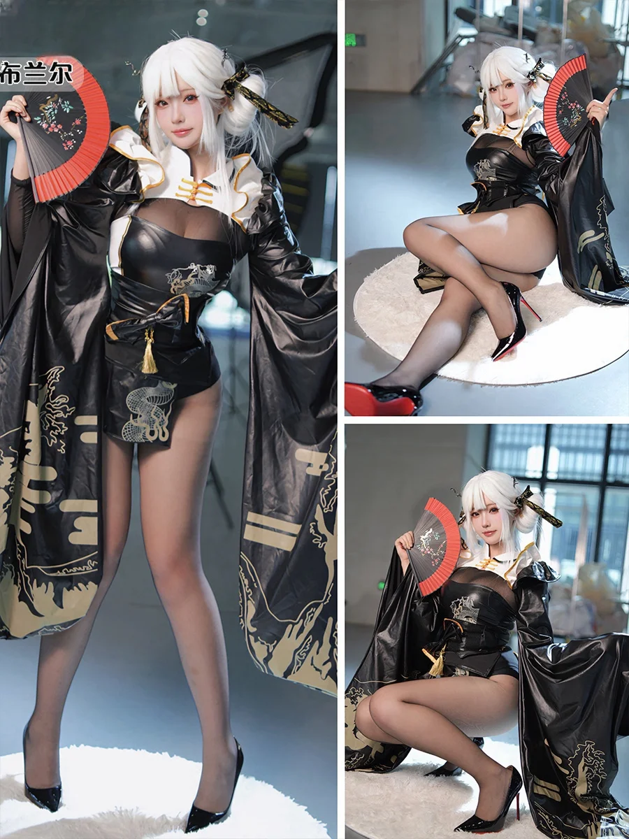 SEVEN COS Noyyal Blanier Cosplay Costume NIKKE The Goddess of Victory Black and White Rabbit Japanese Style Clothing In Stock