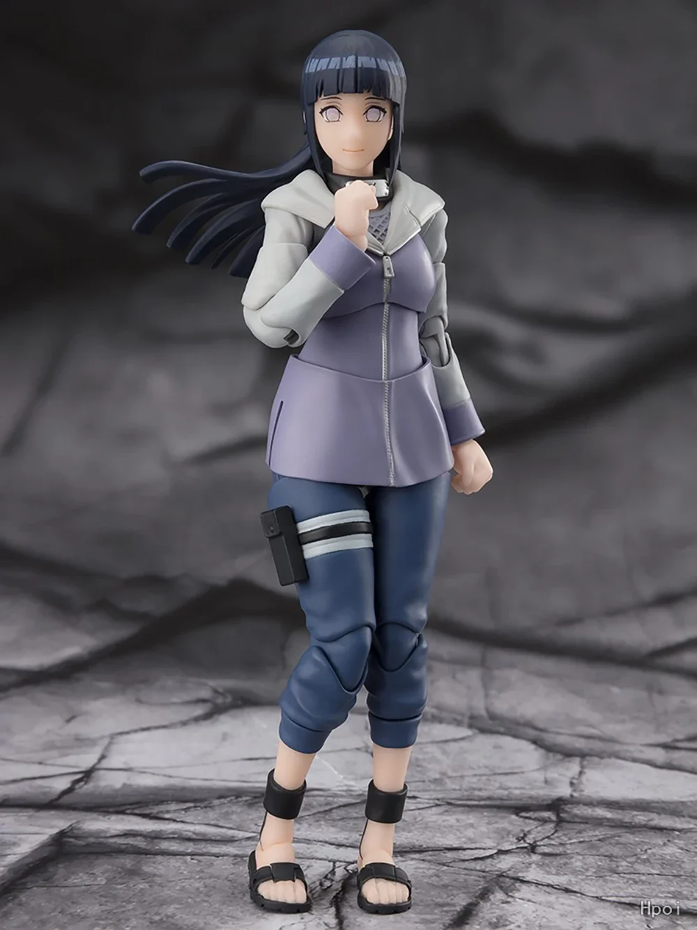 Original Bandai Naruto S.H.Figuarts SHF Hinata Hyuga Virtuous Byakugan Anime figura de acción modelo colección juguetes regalos