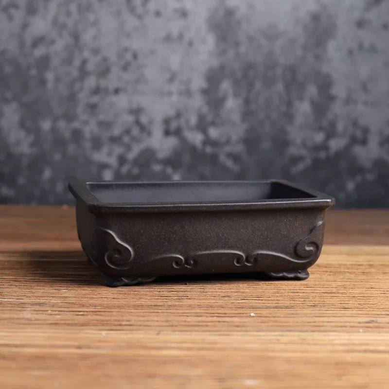 Ceramic Bonsia Flower Pot Garden Decoration Redware