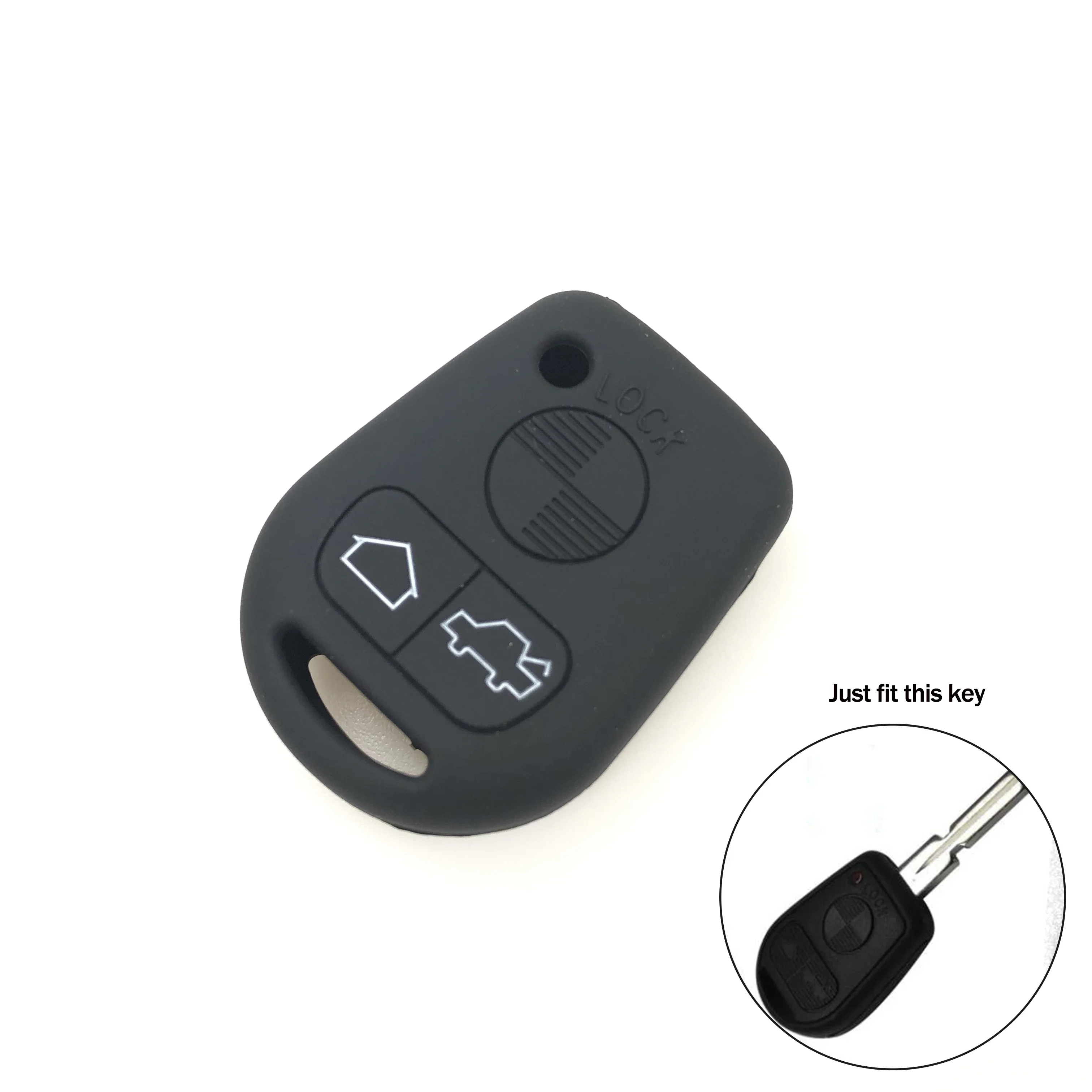 3 Button Silicone Remote Car Key Cover Case Fob For BMW E31 E32 E34 E36 E38 E39 E46 Z3 Z4 E90 E60 auto key Protect skin