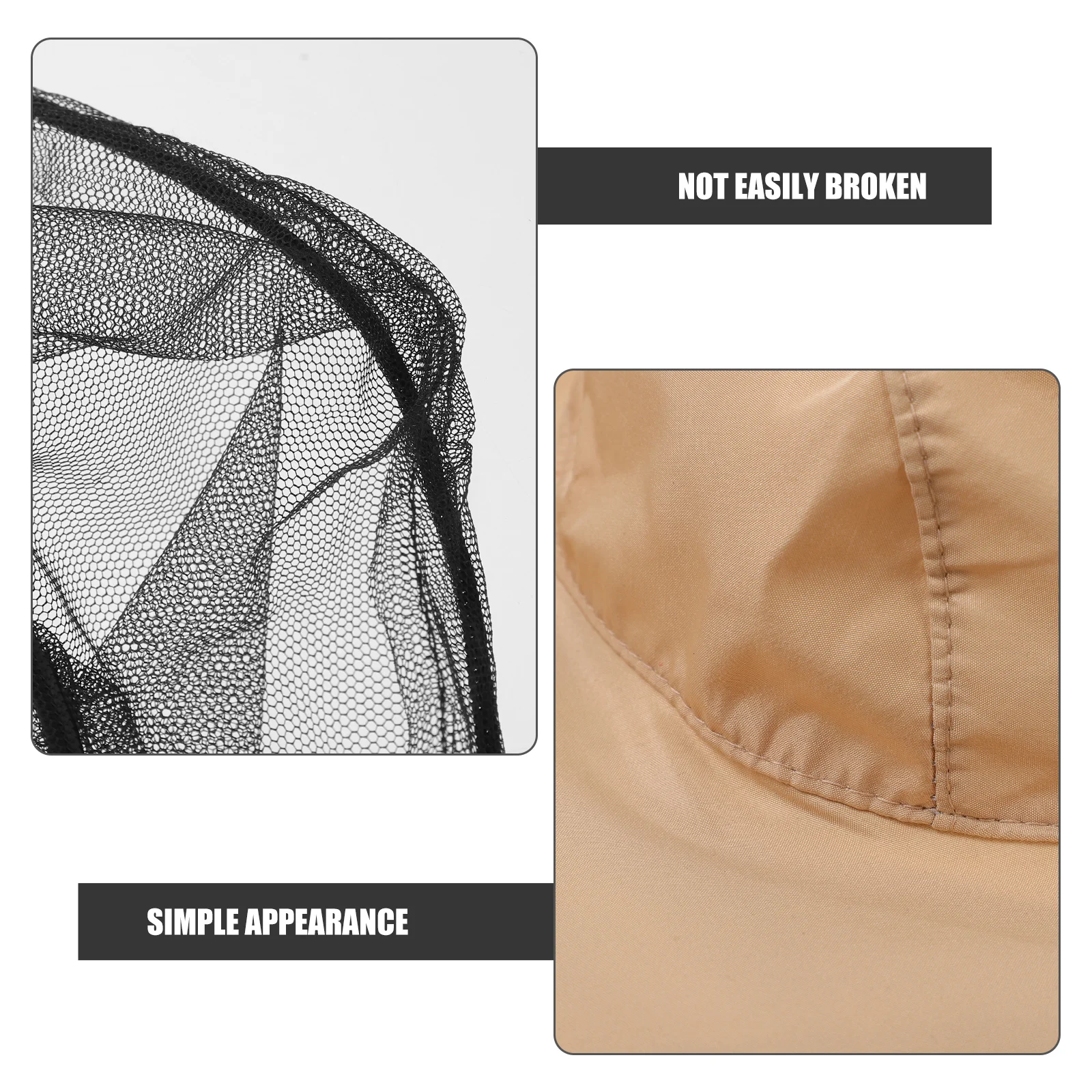 

2 Pcs Beekeeping Hat Sun Protection Foldable Professional Net Big Brim Polyester Head Net Outdoor Walking Fishing Hunting