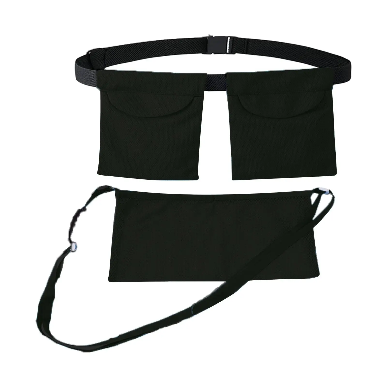 Open Mesh Drain Holder Adjustable Fiber Recovery Pouch for Dual Drainage After Mastectomy Operations