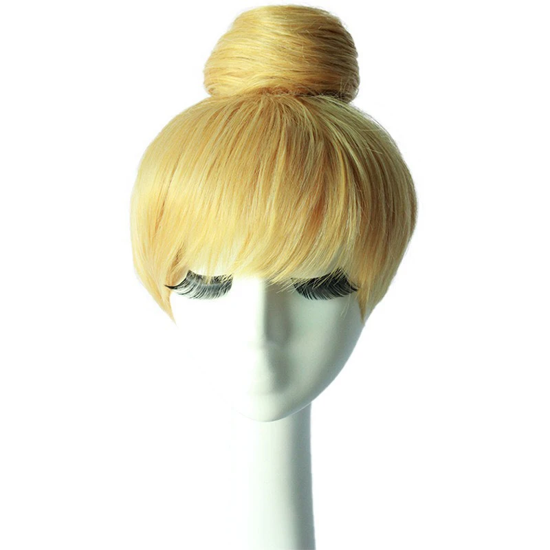 Fairy Tinker Bell Tinker Bell Cosplay Wig Fashion Girl Gold Bun Simulated Hair Masquerade Festival Party Full Wig Wholesale