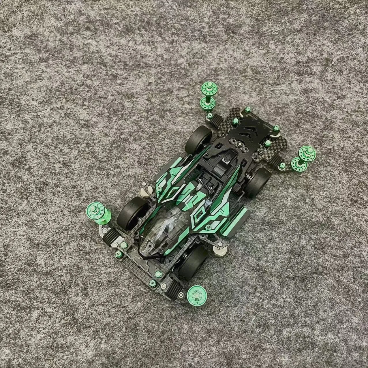 4WD MS/MSL Inner Shock Absorption, Fish-Car Modified CNC High-precision Undulation Set Competition Assembly Racing Car