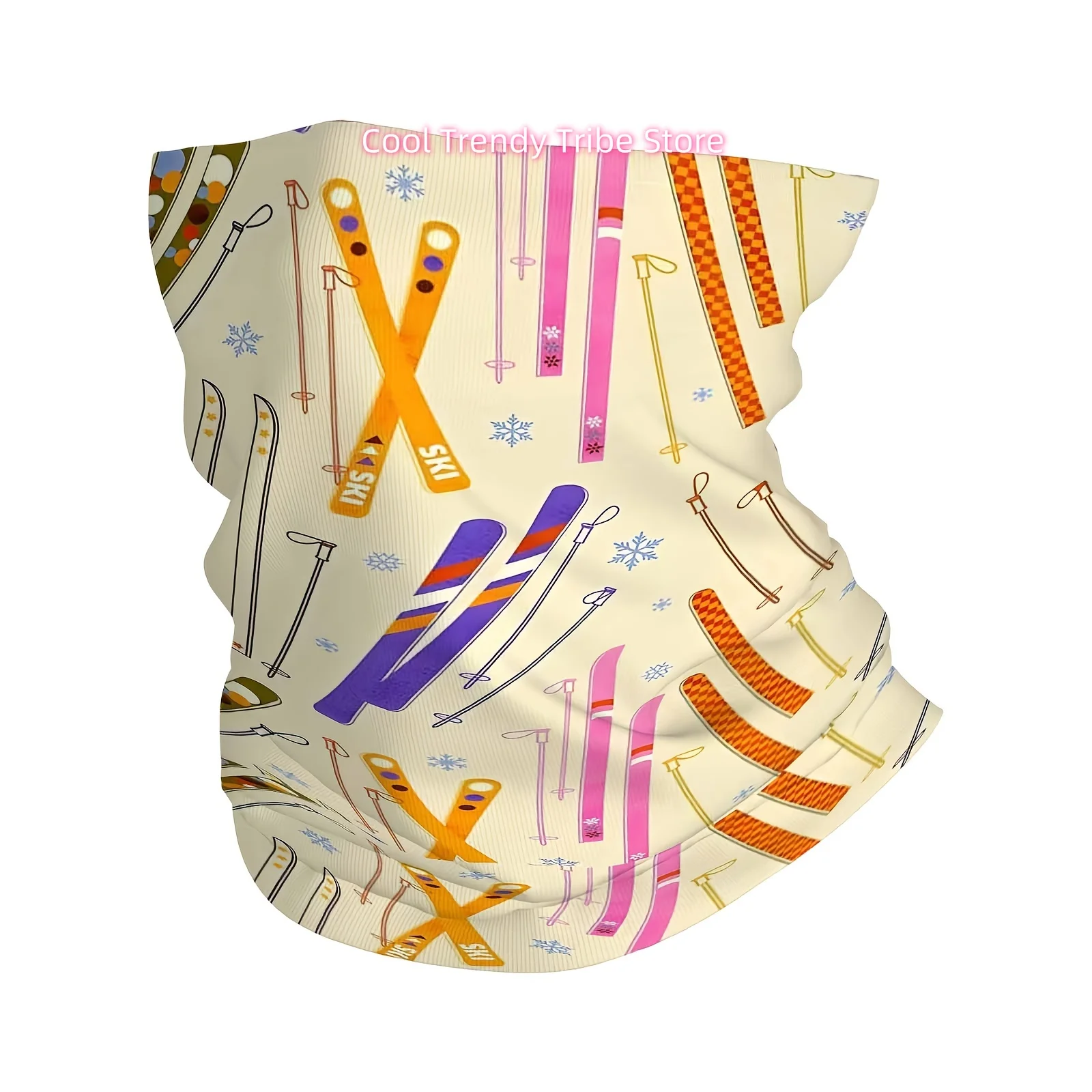 Sports Equipment Background - Attrezzatura per sport invernali, sci colorati,