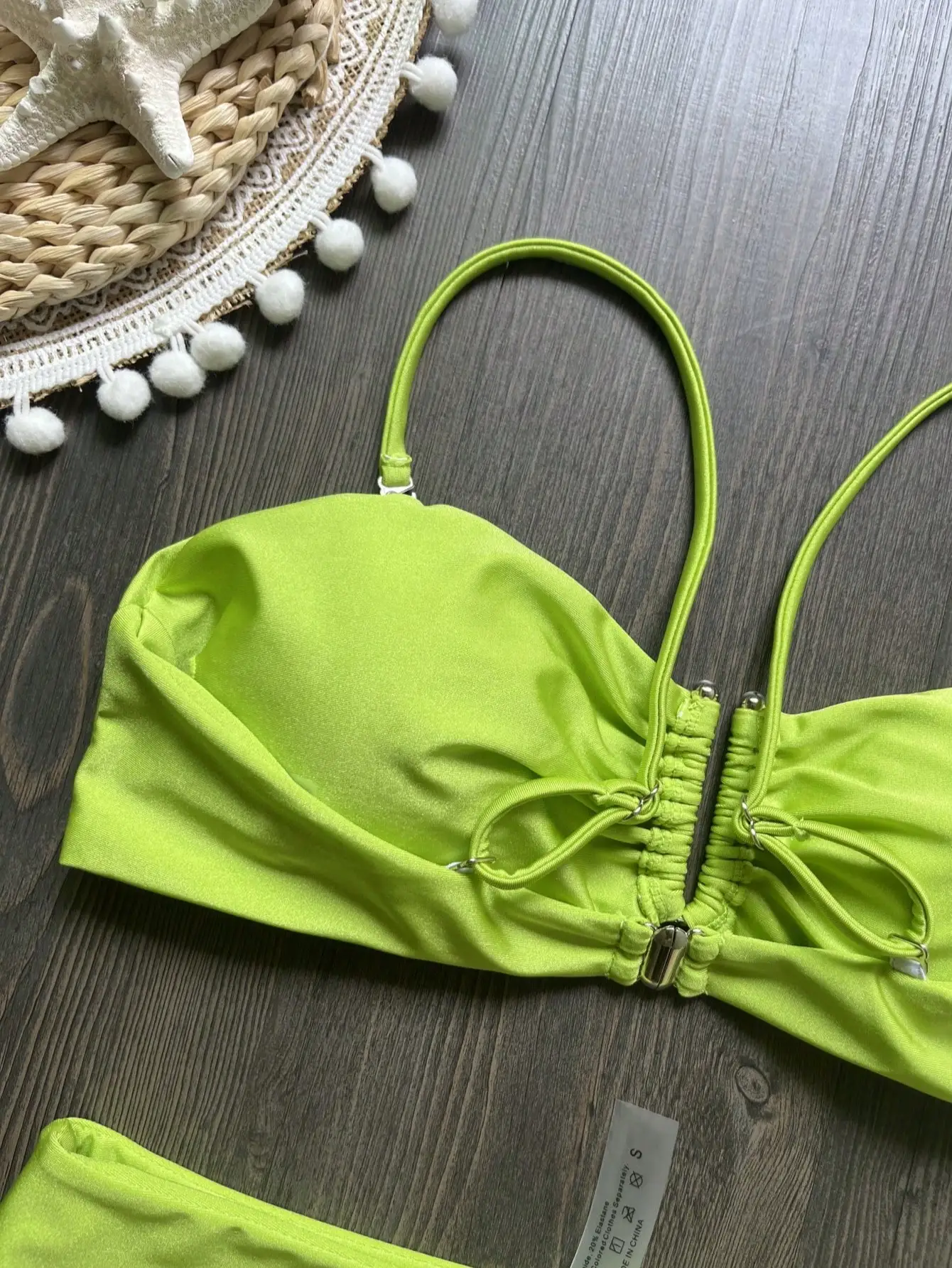 Bikini Bandeau Push Up para Mujer, Trajes de Baño 2026, Traje de Baño Sexy de Cintura Alta, Conjunto de Bikini Brasileño, Trajes de Baño Sólidos para Playa