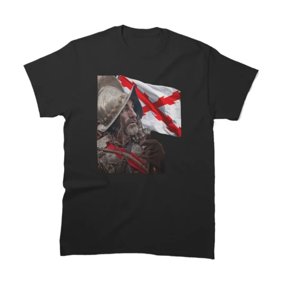 Morion Tercio Burgundy Cross Flag Spanish Third Helmet T-Shirt 100% Cotton O-Neck Short Sleeve Casual Mens T-shirt Size S-3XL