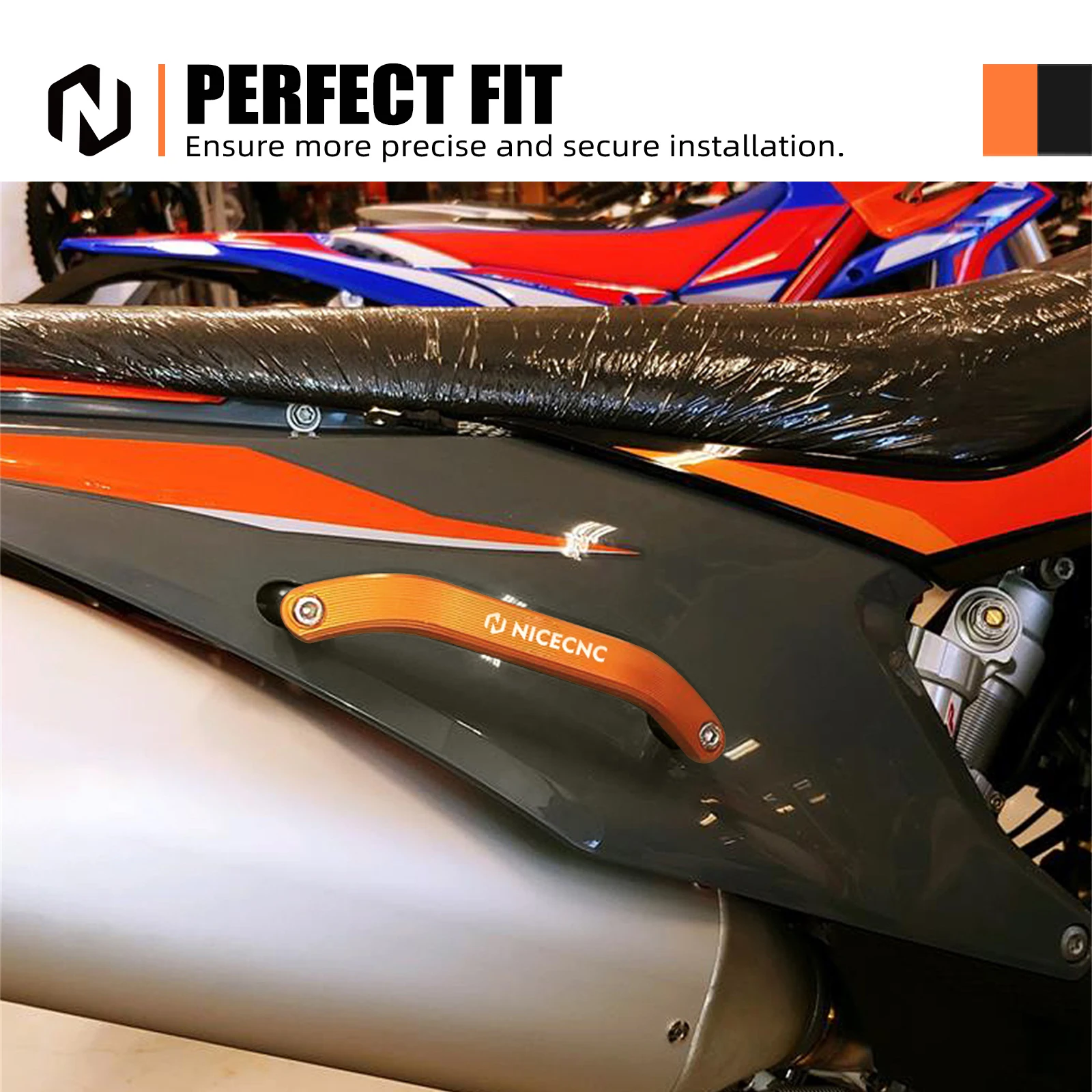 

For KTM EXC 300 TPI 2020-2023 EXCF 350 EXC 450 XCW TPI Rear Passenger Grab Handle SXF 250 SXF 450 2019-2022 For Husqvarna TE300i