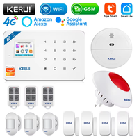 KERUI 4G/WIFI Alarm for Home Wireless Residential Alarms Tuya Smart Alarm System Control Kit Work with Alexa Google Home