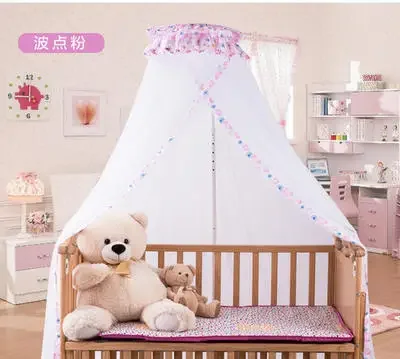 Baby Bed Mosquito Net Children's Baby Bed Mosquito Net Cover No Bottom Drop Belt Lifting Bracket