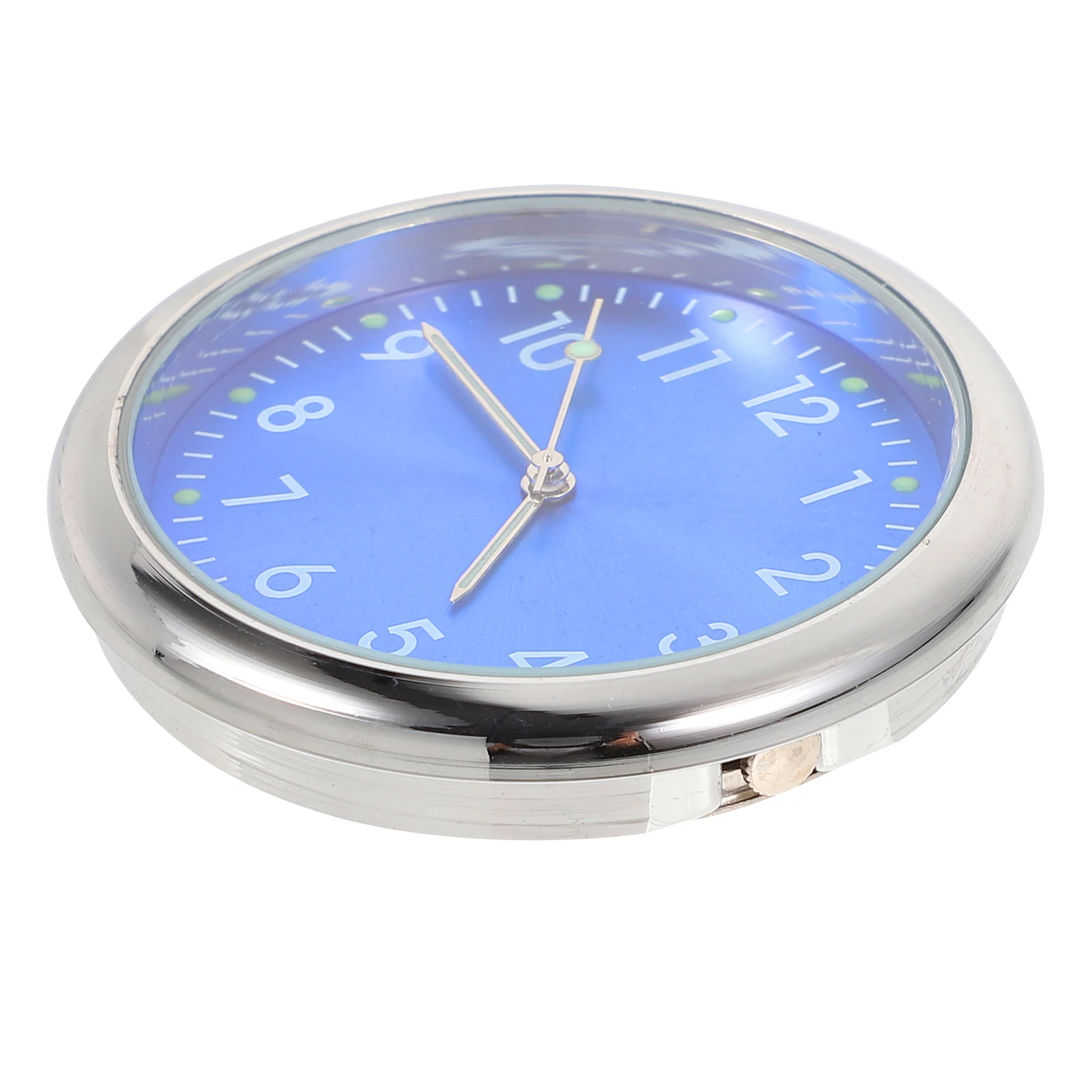 

1pc Car Clock Dashboard Miniature Lcd Watch Small Travel Accessories Quartz Luminous Adhesive Car Interior Parts