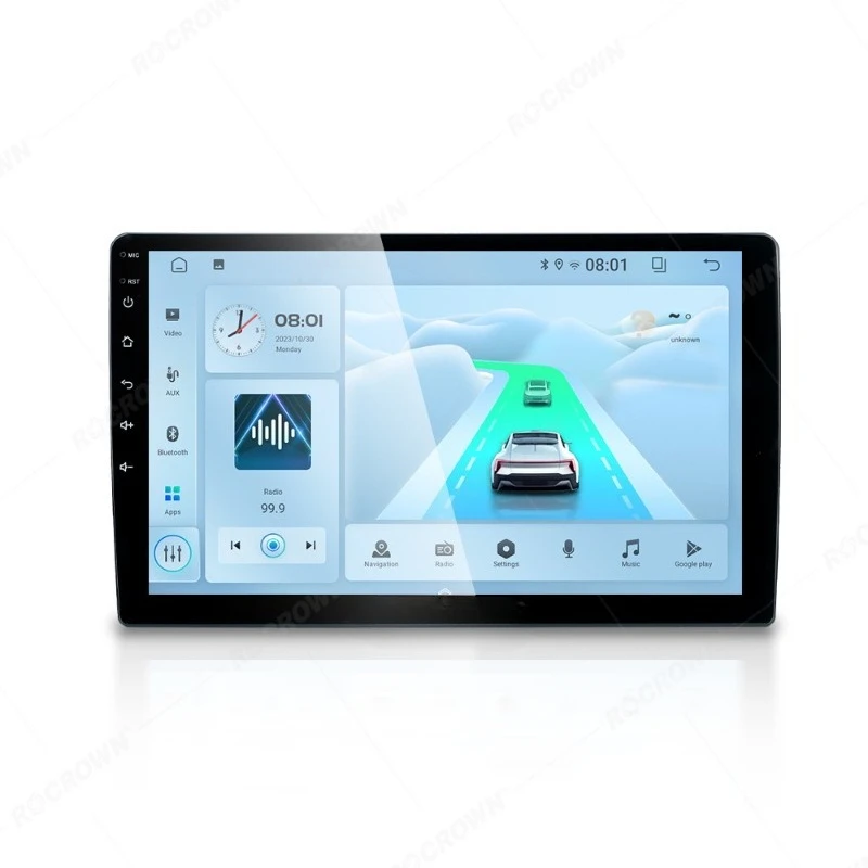 For 7 8 9 Inch Universal Car Android GPS Navigation All in One Display with Smartphone Connectivity QLED HD