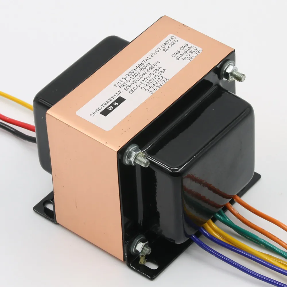 140W Tube Amplifier Transformer 230VX2 6.3VX1 6.3VX1 High Quality Transformer For EL34 Tube Power Amp