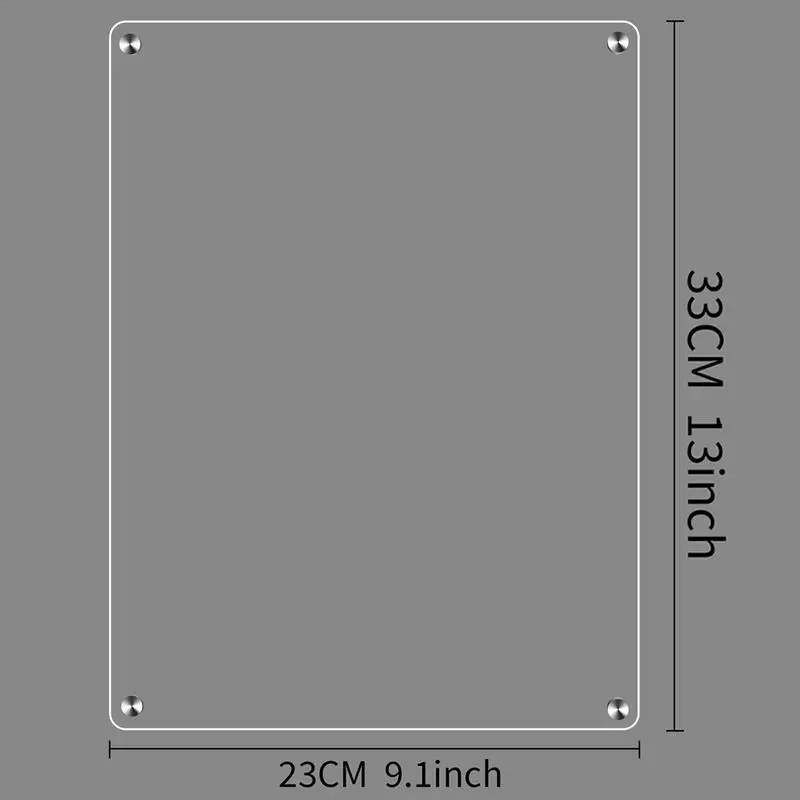 Magnetisches Acryl-Trocken lösch brett Magnetisches Trocken lösch brett für Kühlschrank-Notiz brett Transparente Acryl platte zur Organisation des täglichen Lebens