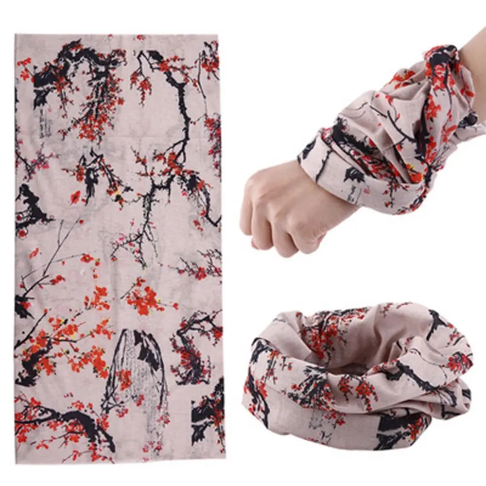 Hijab Outdoor Accessories Geometric Printing Shield Mask Fishing Windproof Headband Magic Head Scarf Cycling Bandana Headwear