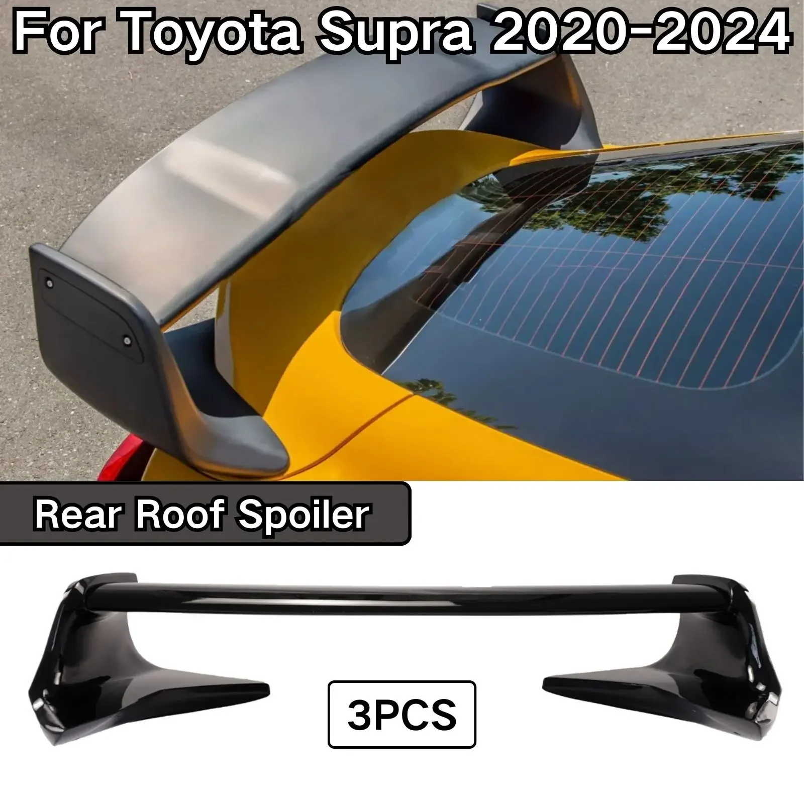 STREETHUNTER Stil Hinten Stamm Deckel Flügel Spoiler Für Toyota Supra 2020-2024 Auto Zubehör 3PCS