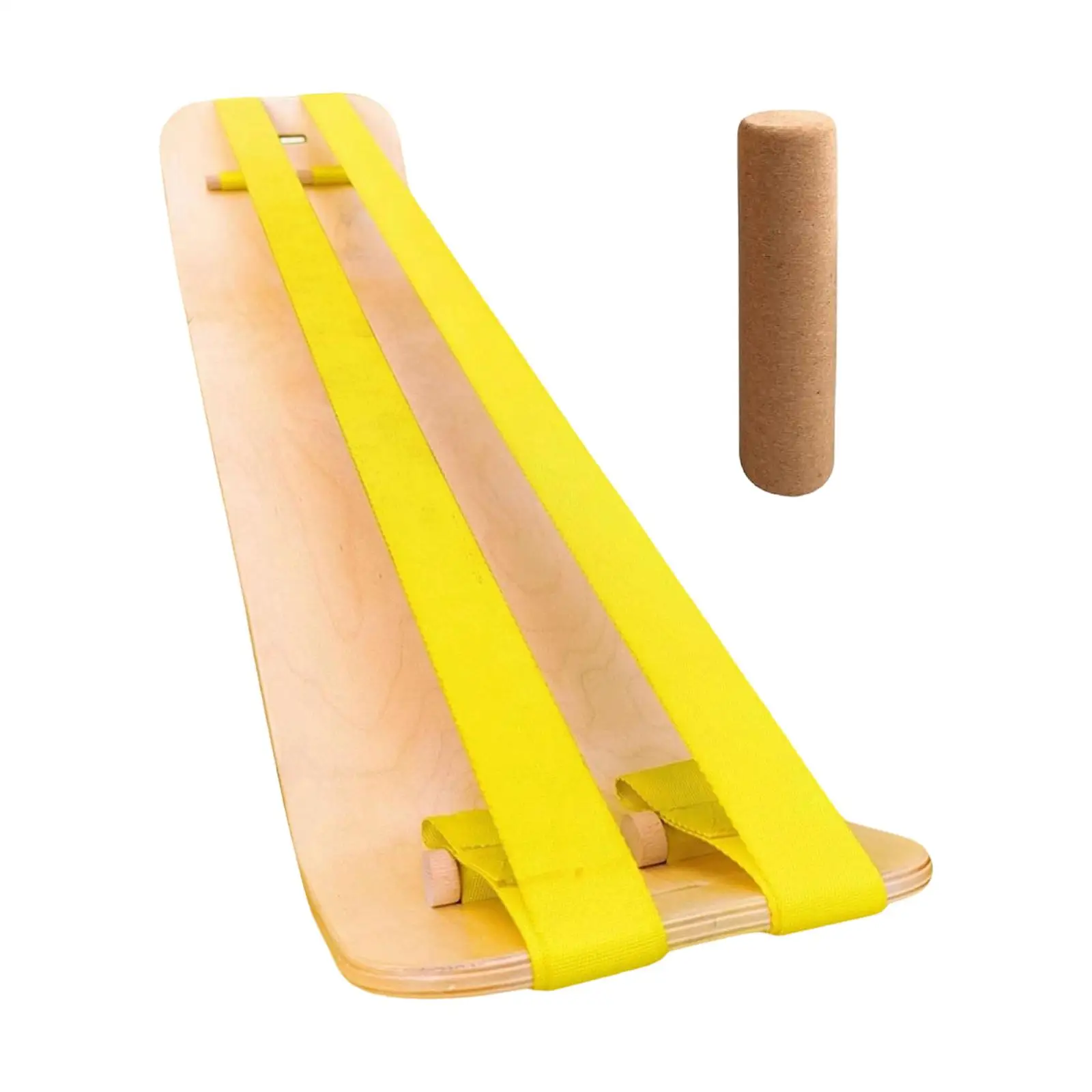 Balance Board Roller Stability Trainer Wide Wooden Exercise Board for Agility Home Office and Outdoor Sports Fitness
