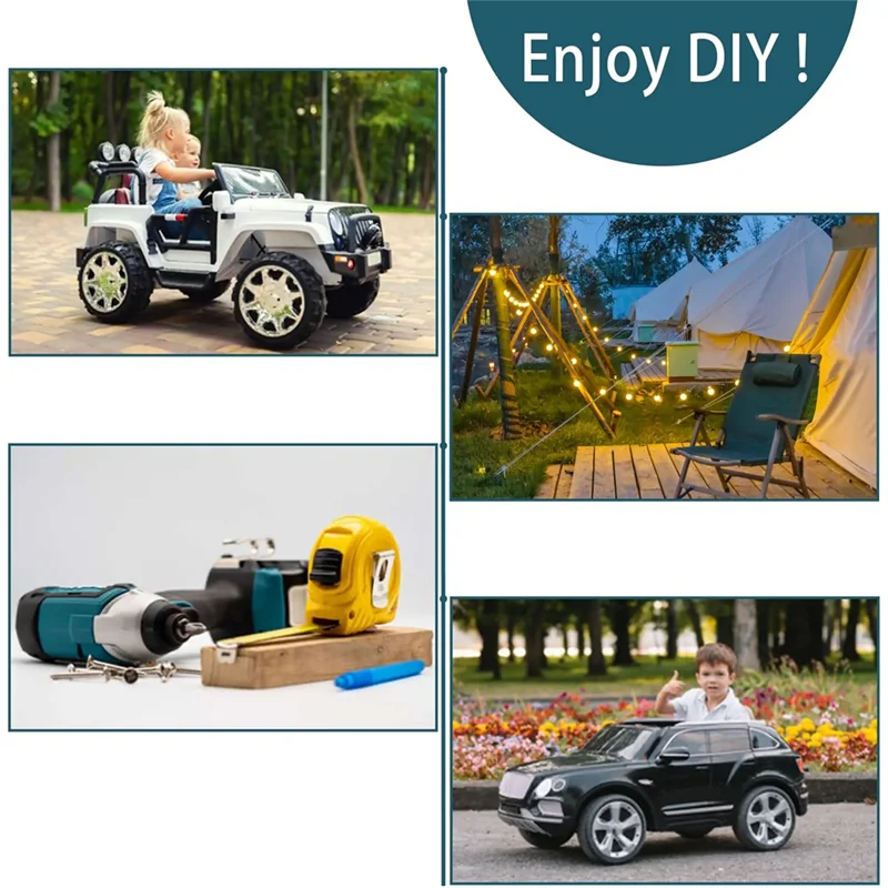Kit di accessori per cassetta degli attrezzi elettrici A74E-DIY per utensile elettrico MT per batteria MT 14V/18V
