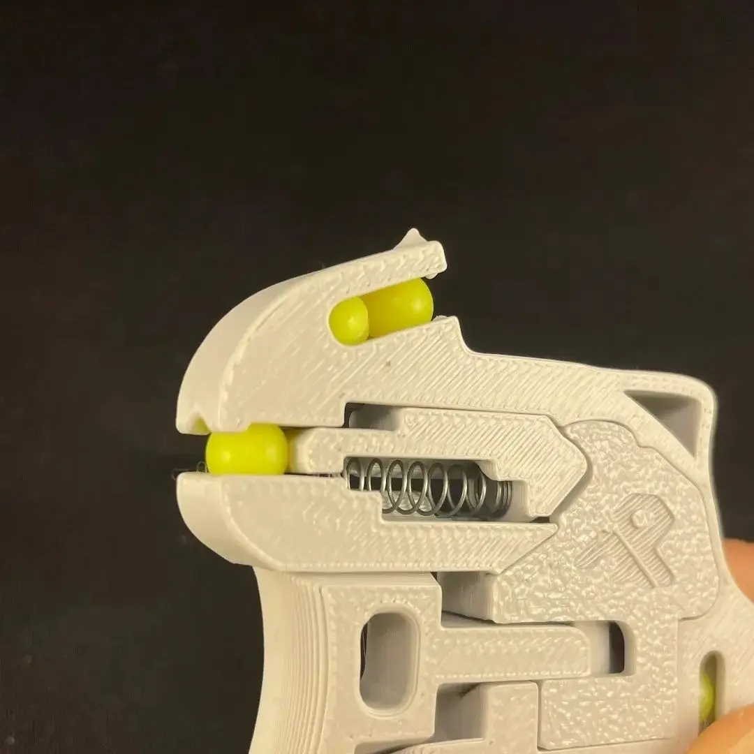 Mini Portable 3D Printed Soft Bullet Gun Children's Creative Toy