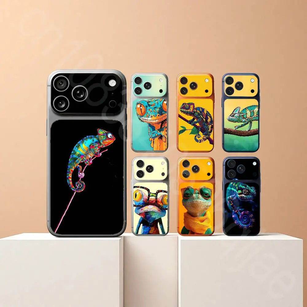 camaleon art For iPhone 17Pro or 17ProMax Battry Back Cover with Camera Decal Skin Rear Protective Sticker Film