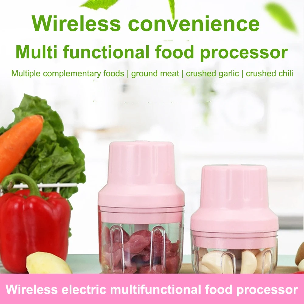 

Wireless electric garlic puree machine home cooking machine multifunctional garlic puree machine automatic garlic pester