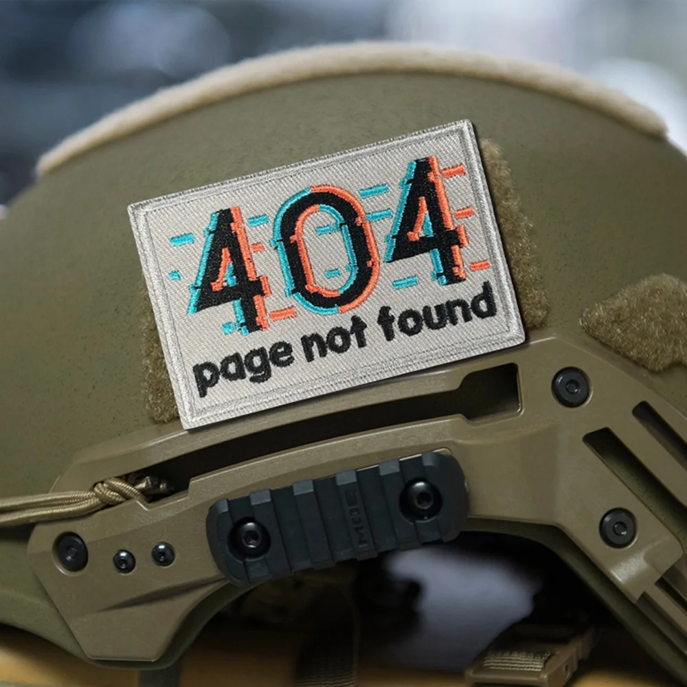 Parche táctico 404 no encontrado – Insignia moral con velcro - imagen 2
