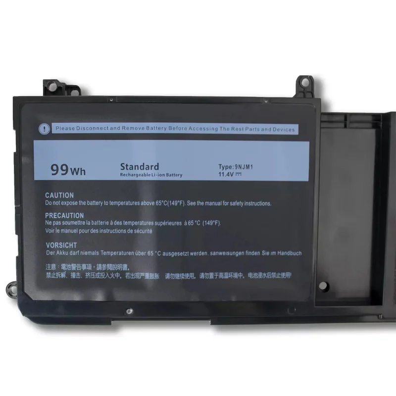 New 9NJM1 Laptop Battery For Dell Alienware P31E P69F 44T2R HF250 MG2YH 15 R3 R4 17 R4 R5 Series Notebook 11.4V 99WH