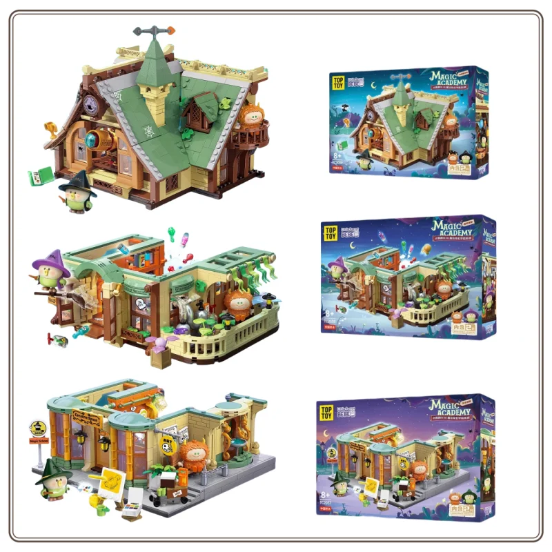 

New TOPTOY Building Blocks Toy Parrot BEBE Magic and Fantasy Academy Building Blocks Puzzle Assembly Toy Trendy Play Girl Gift