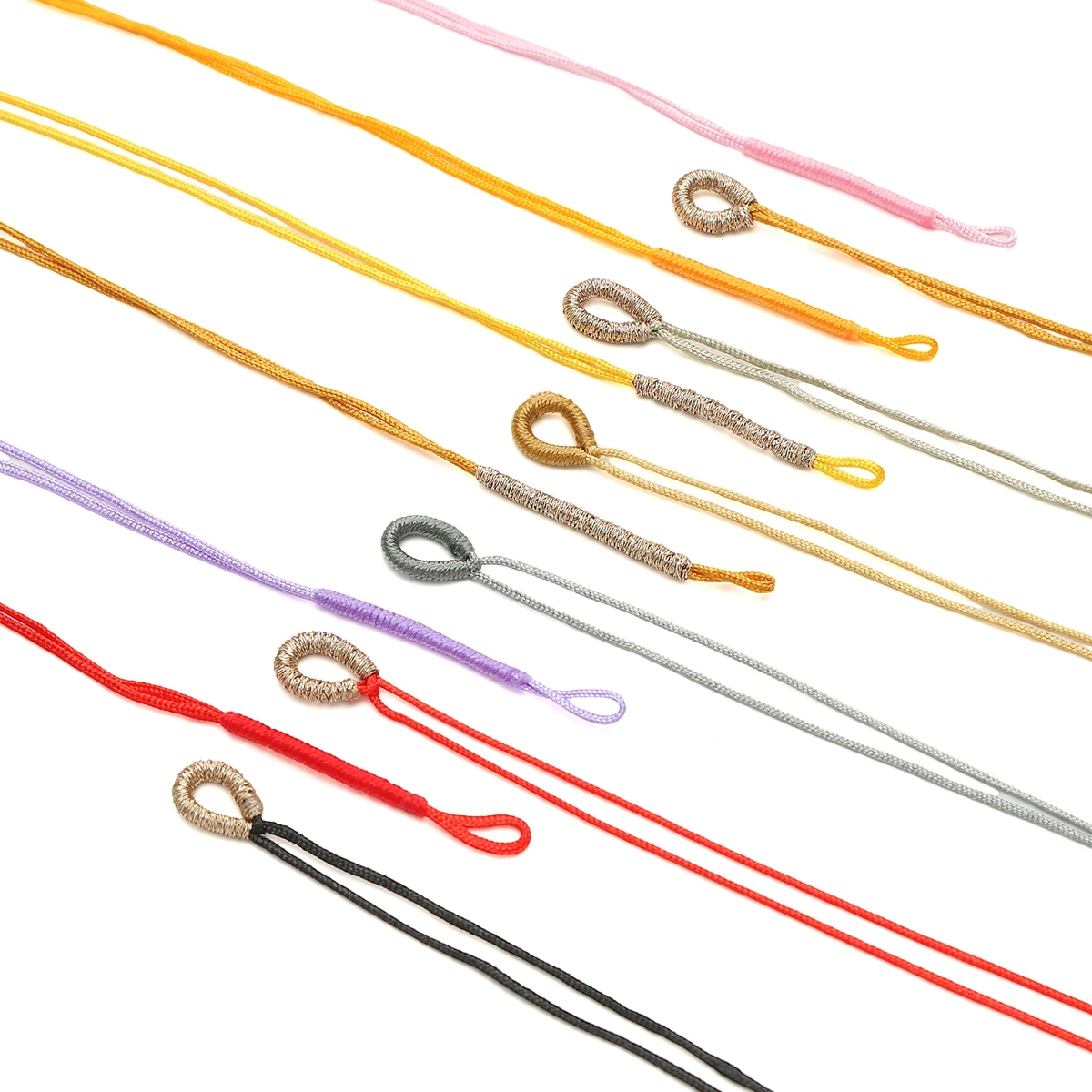 5Pcs 15CM Adjustable Polyester Thread Cords 1mm Rope Necklace Bracelet Braided String DIY Pendant Beading String Jewelry Makings