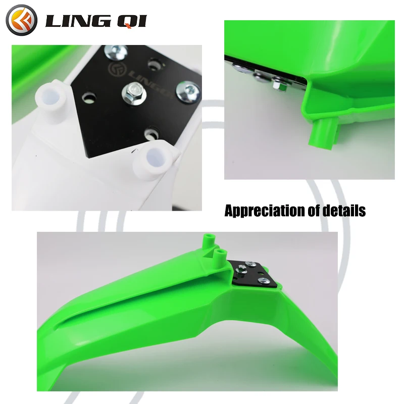 Electric Motorcycle Upgrades Second Front Mudguard Plastic Kit For  Light Bee X Dirt Bike Motocross