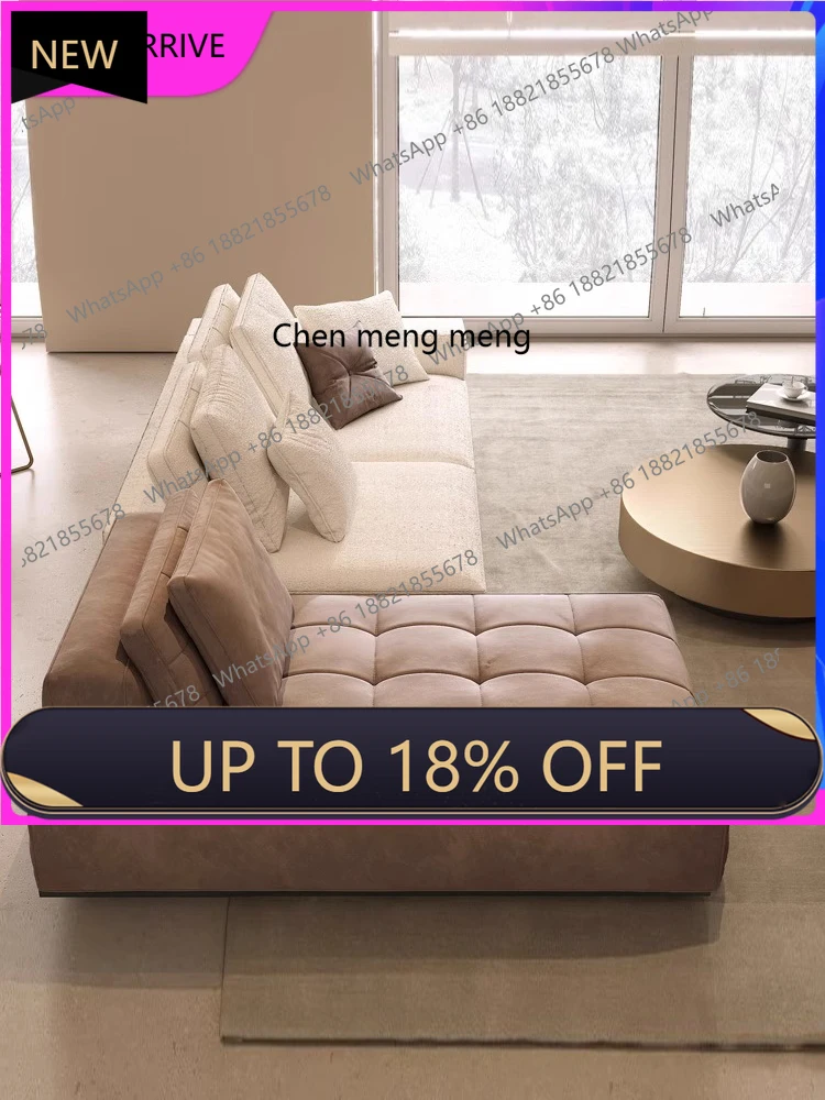 M78 Minimalist, household, large flat horizontal hall matte fabric module sofa combination