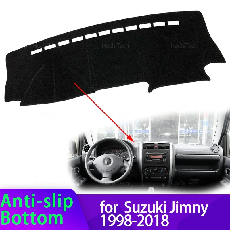 

Для Suzuki Jimny 1998-2018 крышка приборной панели автомобиля, избегайте легкой панели, коврик для приборной панели, чехол, ковры