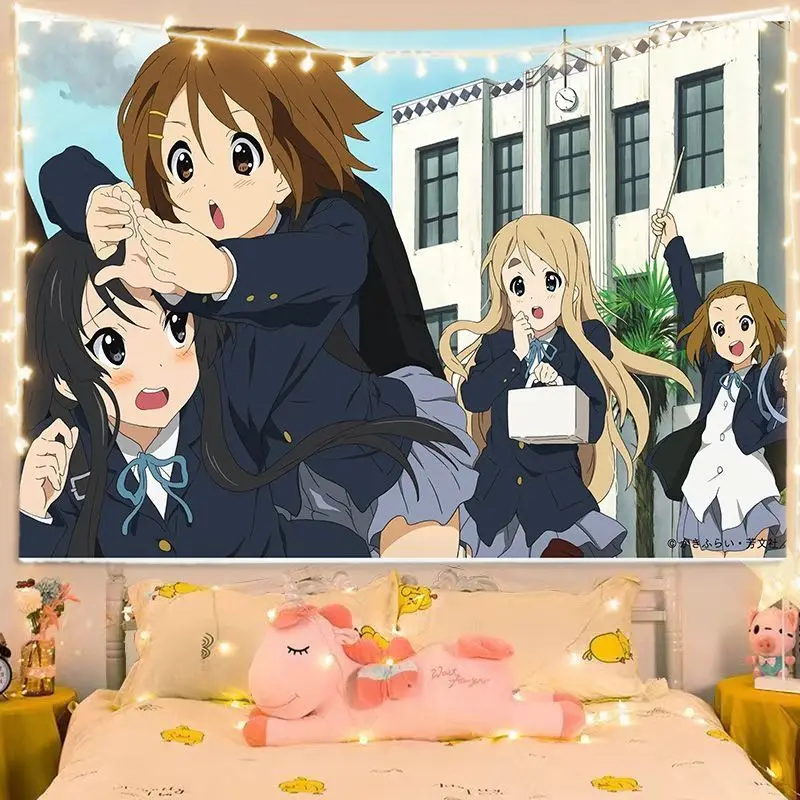VIKAMA Pajama Anime Snack Time Tapestry, Cute Group Wall Hanging for Bedroom Dorm Living Room Decor