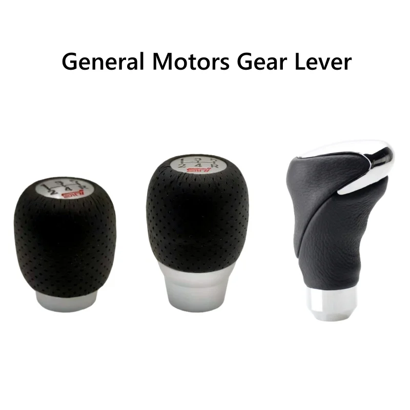 Universal Metall Echtes Leder Auto Getriebe Kopf Manuelle Modifikation Schalthebel Aluminium Legierung Griff Automotive Zubehör
