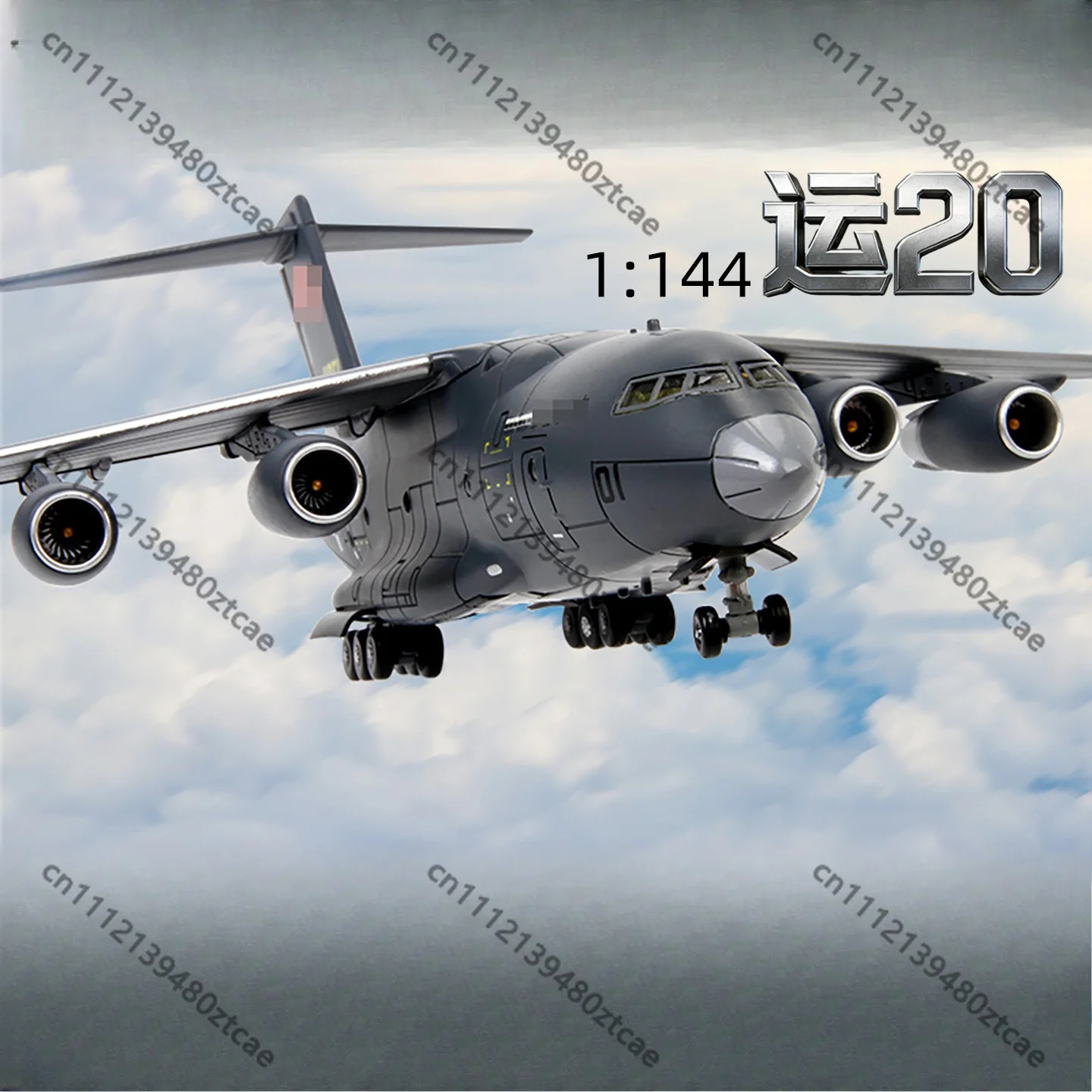 Y-20 Kunpeng Alloy Transport Aircraft Model, Simulated Static Collectible Ornament