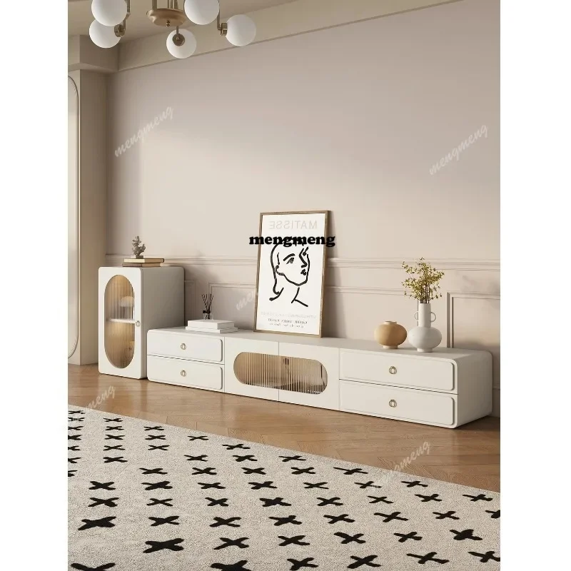 Cream Style Supports TV Stands Entertainment Center Storage Cabinet TV Stands Simple Design Home Furniture Televisie Kast
