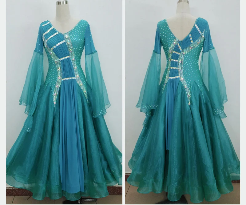 Ballroom Waltz Dance Dresses nuova personalizzazione avanzata Tango Flamenco gonna donna Modren Ballroom Competition Dance Dress