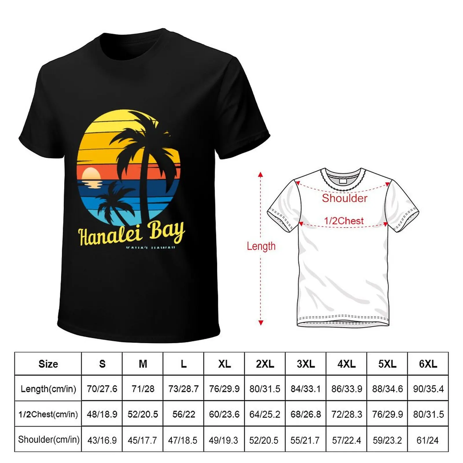 Hanalei Bay - Located on Kaua'i, Hawaii, dramatic mountain scenery, great surfing conditions. T-Shirt