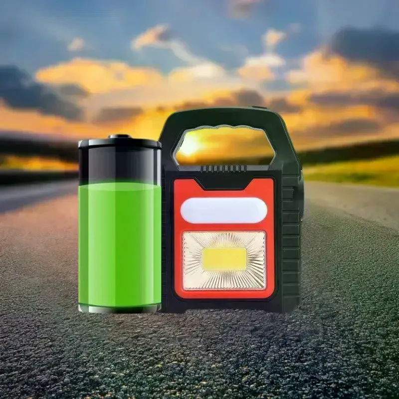 3-Light Modes Garden Decor Lighting Portable Camping Lantern Solar Rechargeable Battery Emergency Flashlight Outdoor Waterproof