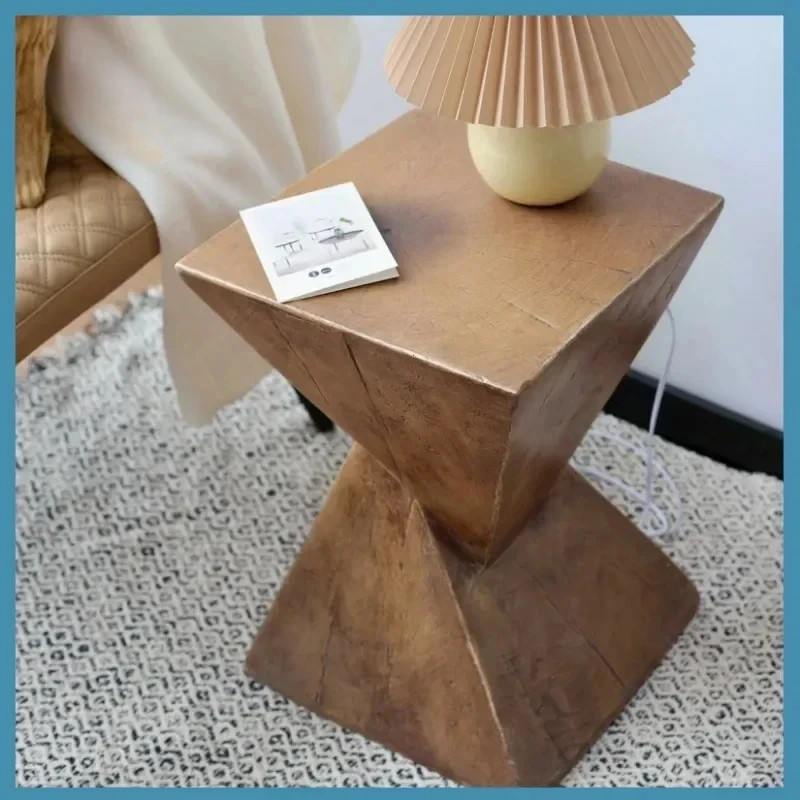 Mesas modernas de borda geométrica interna e externa, mesinhas de cabeceira pequenas, sofás, penteadeiras, mesas de centro GN152TB