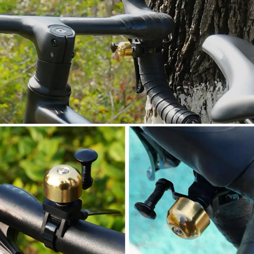 Bicycle Bell Super Loud Mountain Bike Bell with Classic Design for Universal Handlebars Mini Size Simple Installation Powerful