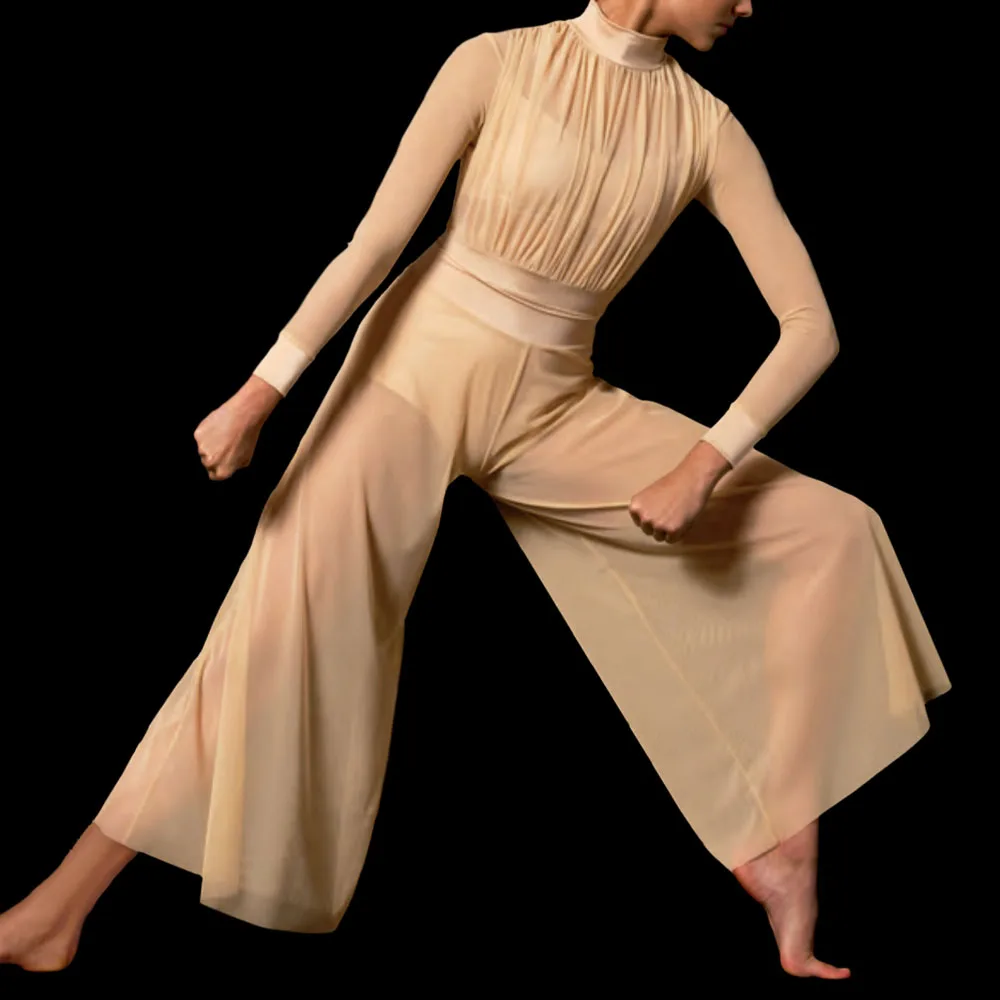 MiDee Modern Ballet body per le donne ragazze ginnastica tuta eleganza Sexy Mesh Costume da ballo classico adulto Plus Size