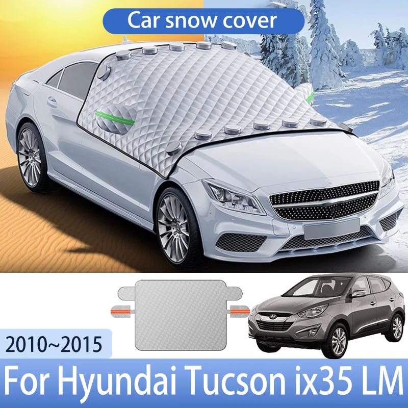 Car Snow Cover For Hyundai Tucson ix35 LM 2010~2015 Front Windshield Shield Protector Snow Ice Cover Auto Exterior Accessories