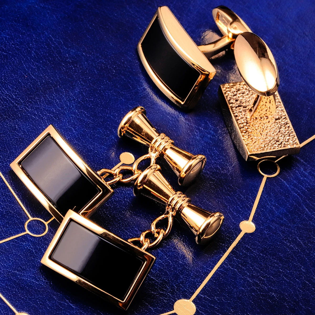 KFLK Shirt Cufflinks for Mens Brand  Black Cuff link Fashion Button High Quality Luxury Wedding Groom Male Guests