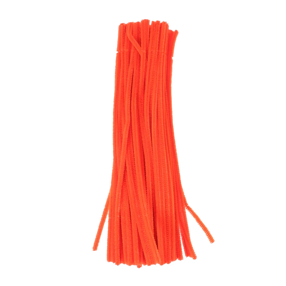 100pcs Twistable Diy Chenille Stems For Rods Kids Art Craft Projects Flexible Modeling Diy Chenille Stems Orange
